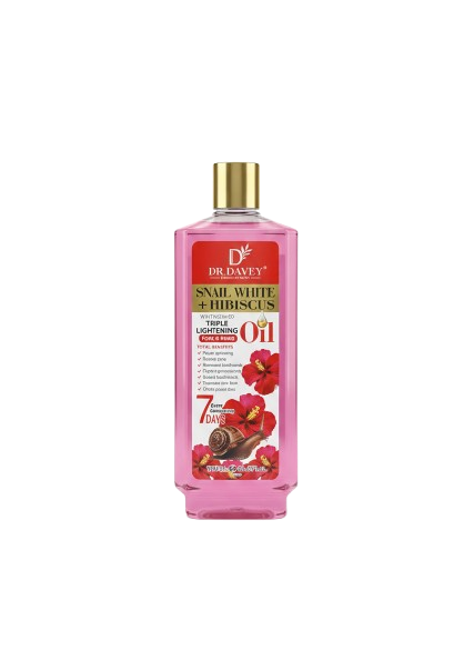 Huile Éclaircissante Escargot Blanc & Hibiscus Vitamine B3